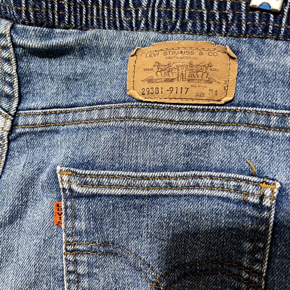 Vintage Levi's Jean Shorts orange tab women's 34 cut off raw hem bermuda mom - Picture 4 of 7